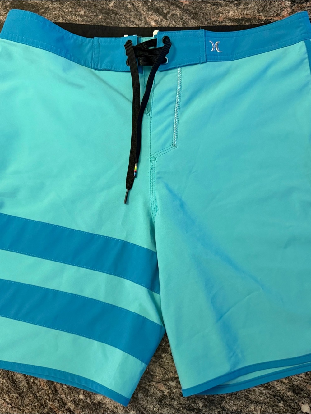 Hurley Men’s Aqua and Teal Board Shorts